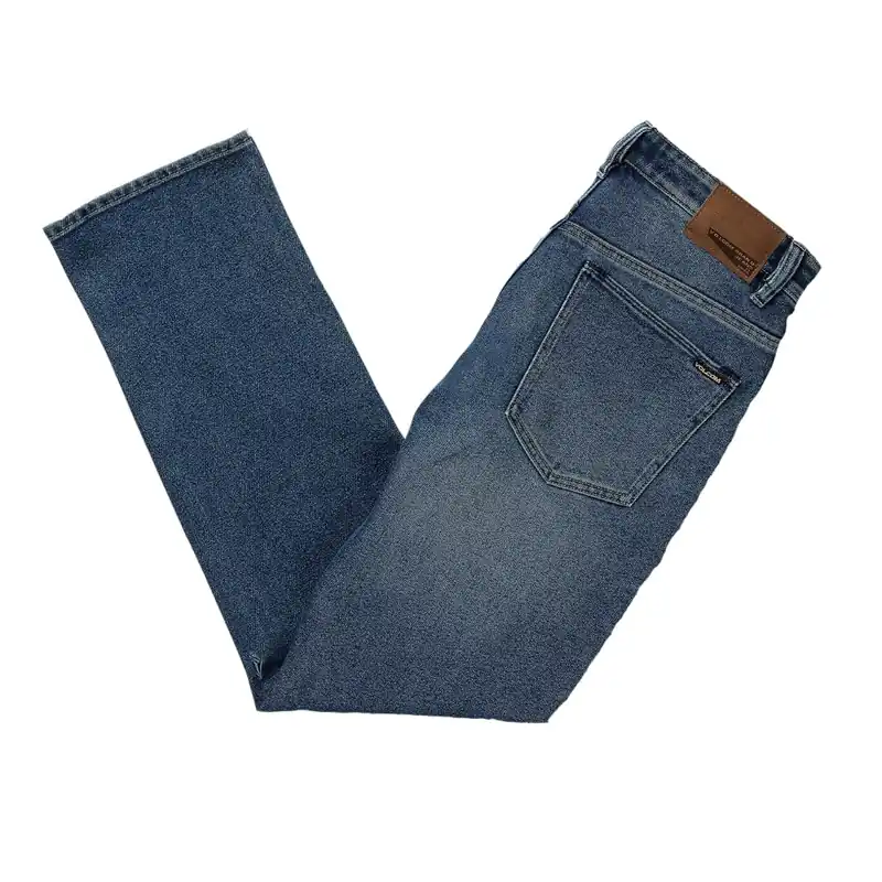Volcom Solver Denim Pant Vintage Pacific Blue
