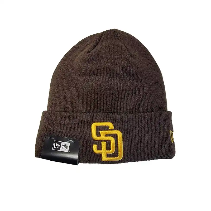 New Era San Diego Padres Game Knit Beanie Dark Brown