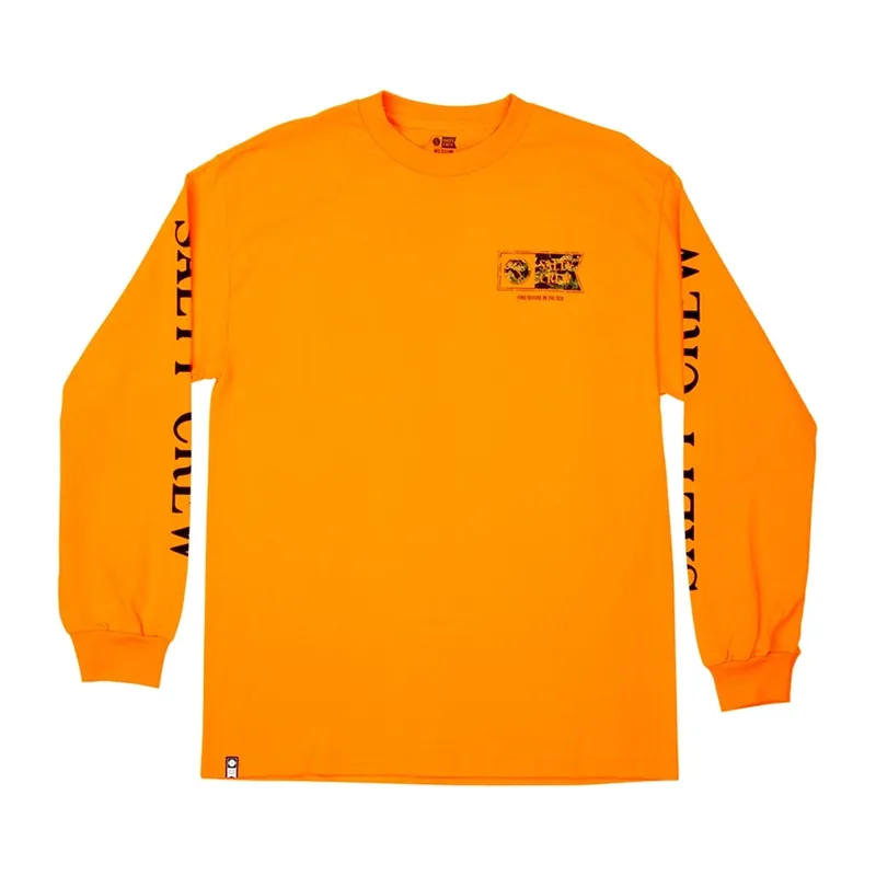 Salty Crew Alpha Decoy LS Shirt Orange