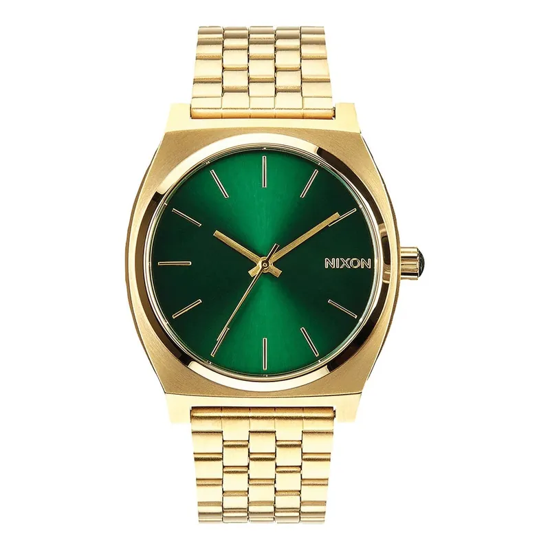 Nixon Time Teller Watch Gold Green Sunray