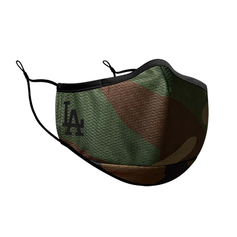 New Era Los Angeles Dodgers Face Mask Woodland Camouflage