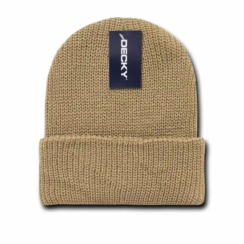 Decky Cuffed Knitted Beanie GI Watch Cap Khaki
