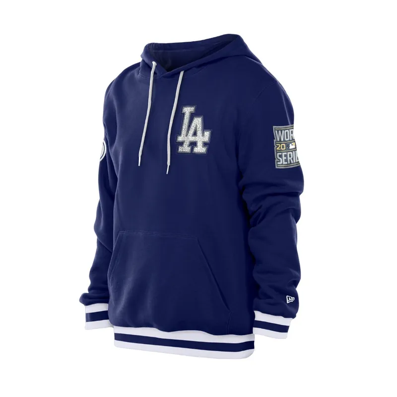 New Era Los Angeles Dodgers Evergreen Pullover Hoodie Dark Royal Blue