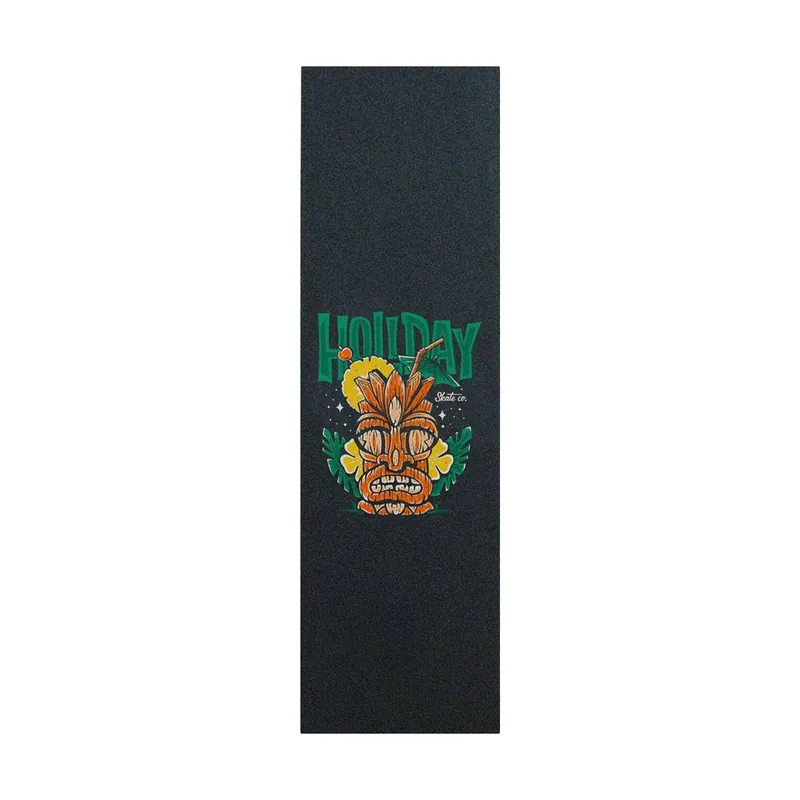 Holiday Skate Co Tiki Drink Griptape Black - Holiday Skate Co.
