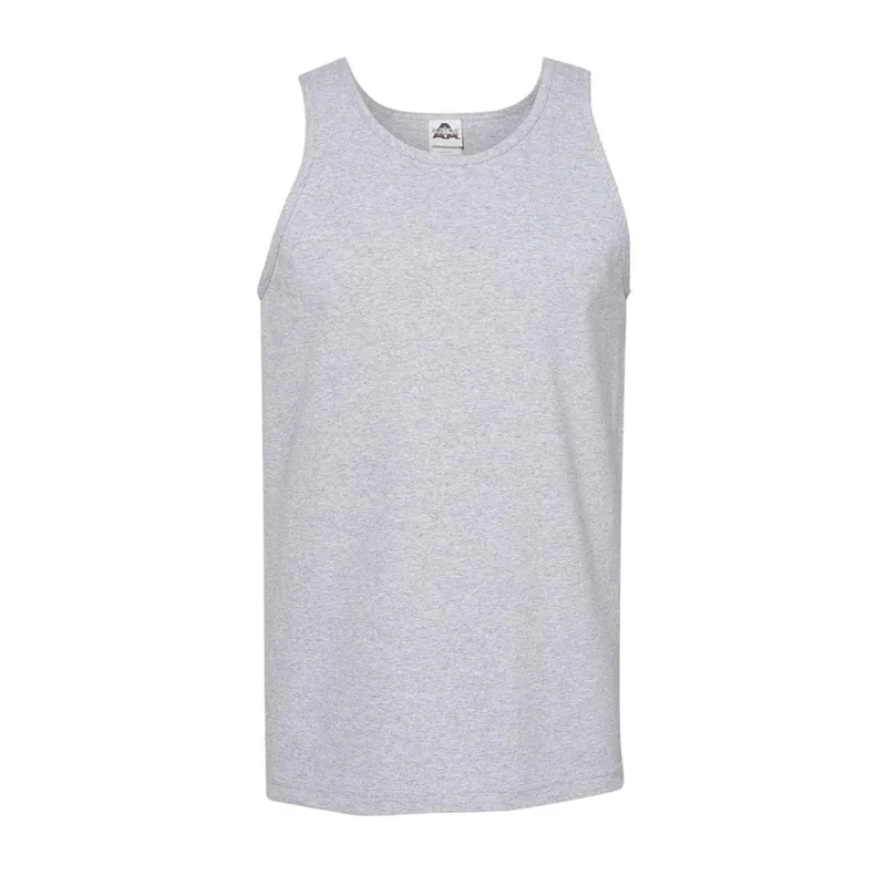 Plain Tank Top Shirt Athletic Heather - AAA Alstyle