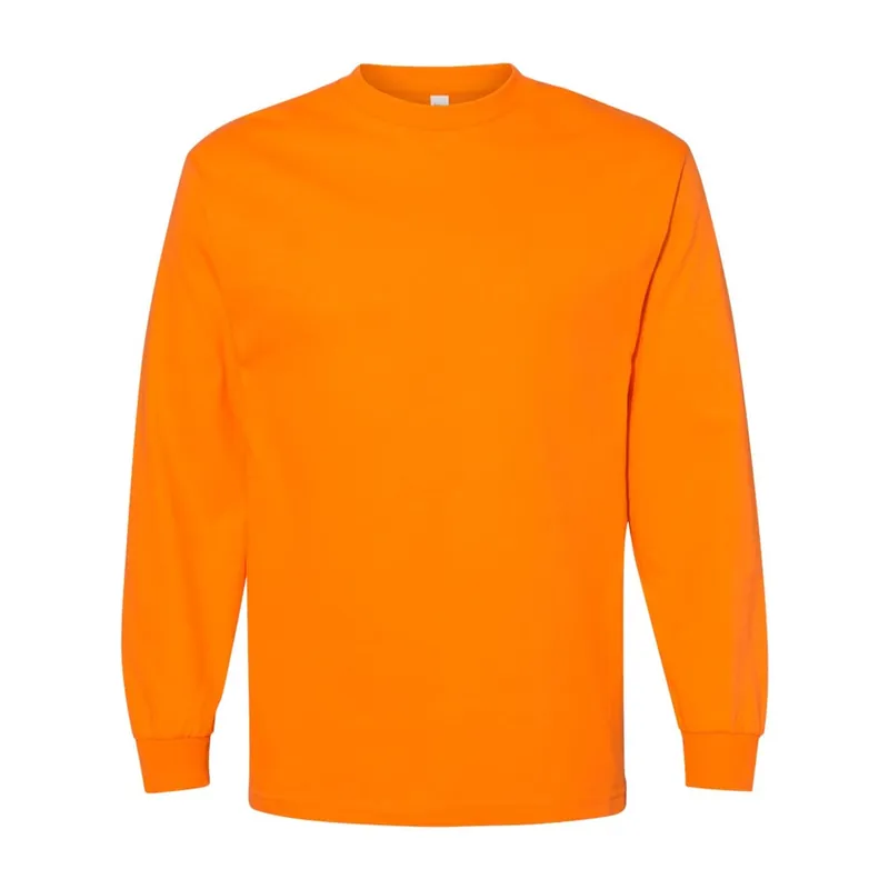 Plain Long Sleeve T-Shirt Orange