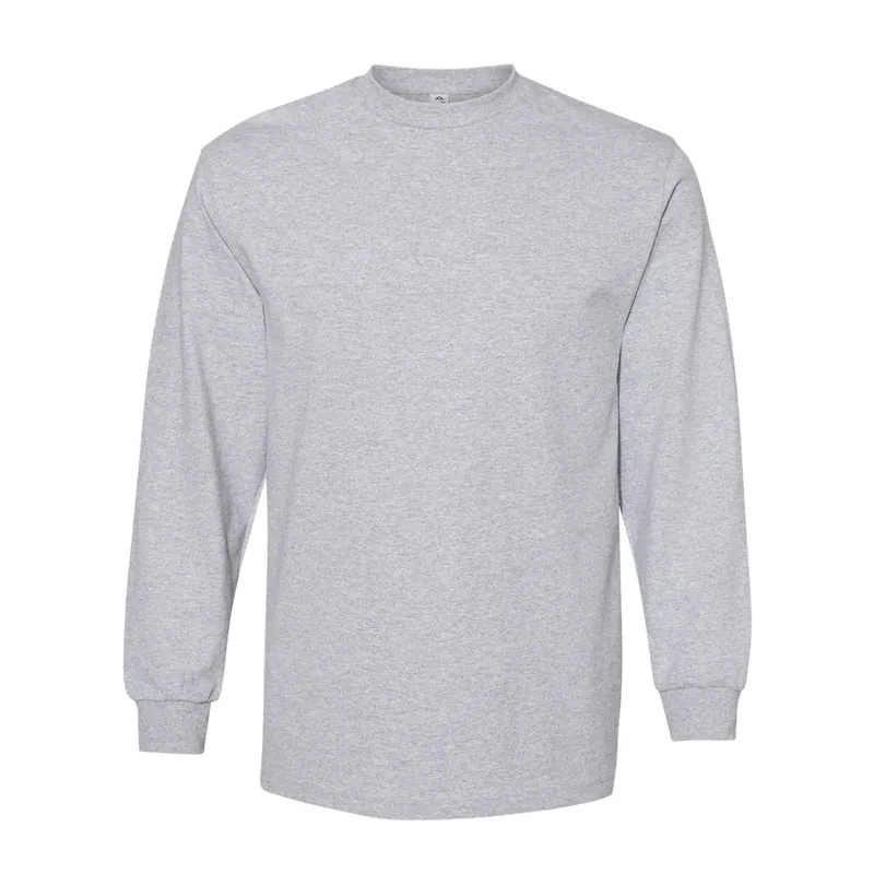 Plain Long Sleeve T-Shirt Athletic Heather