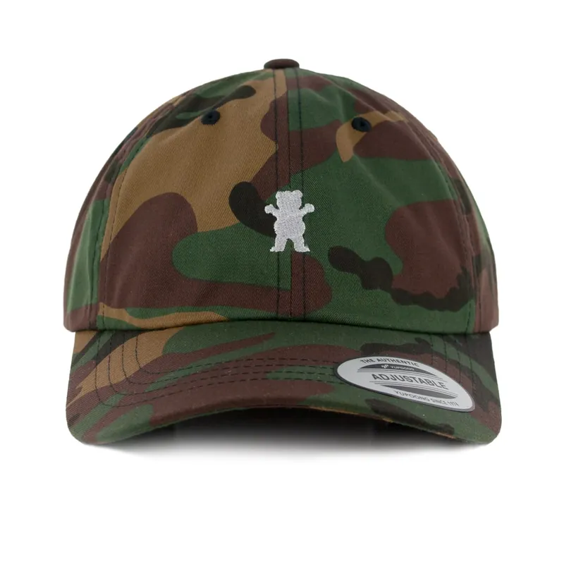 Grizzly OG Bear Dad Strapback Hat Camo