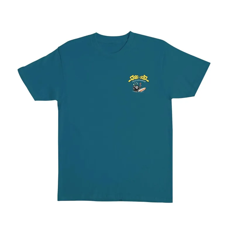 Santa Cruz Winkowski 8Baller Trip Short Sleeve Heavyweight T-Shirt Galapagos Blue