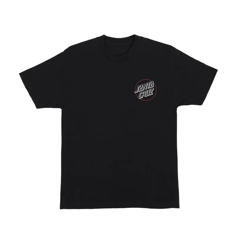 Santa Cruz Wooten Duo Inverse Short Sleeve Heavyweight T-Shirt Black