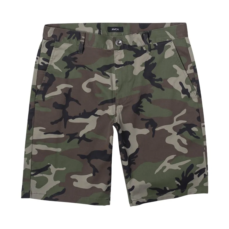 RVCA Weekend Stretch Shorts 20″ Woodland Camo