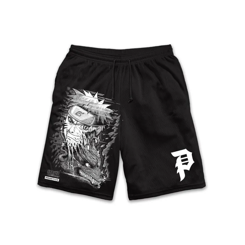 Primitive x Naruto Beast Mesh Shorts Black