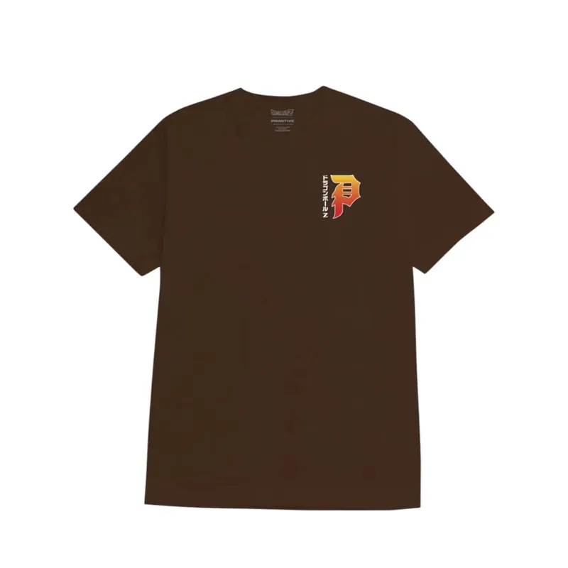 Primitive x Dragon Ball Z Wish Dirty P Short Sleeve T-Shirt Brown