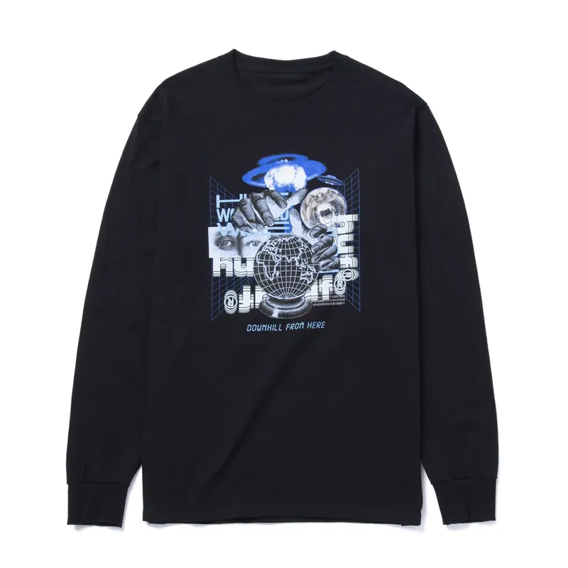 HUF Chaos Long Sleeve T-Shirt Black