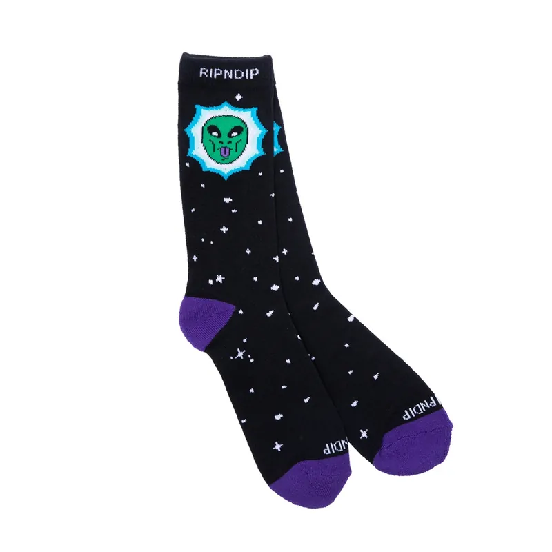 Rip N Dip Nebula Socks Black - RIPNDIP