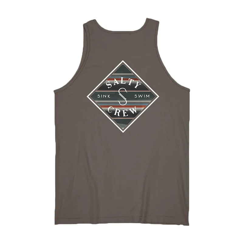 Salty Crew Tippet Refuge Tank Top Charcoal