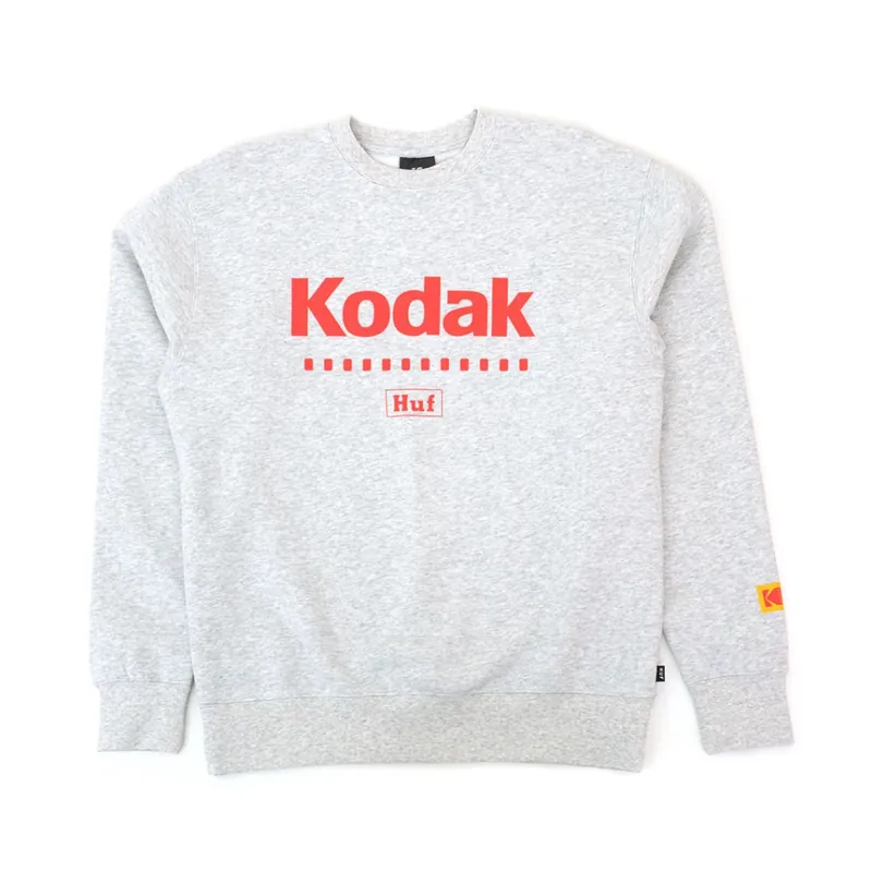 HUF x Kodak Golden Hour Crewneck Sweatshirt Ash
