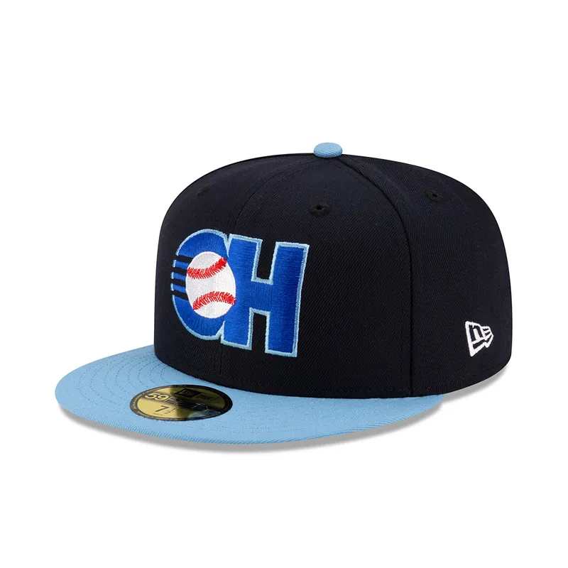 New Era 59Fifty Charros De Jalisco Official 2025 Away Fitted Hat Navy Blue Light Blue
