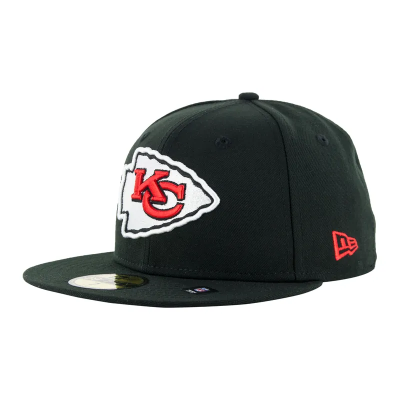 New Era 59Fifty Kansas City Chiefs League Basic Fitted Hat Black Red White