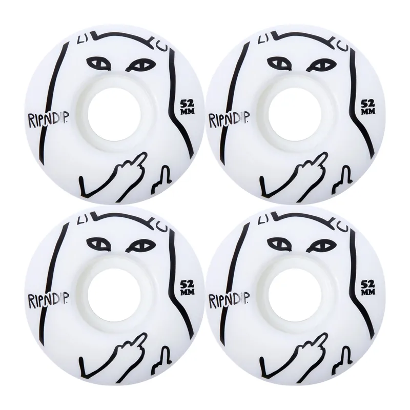 Rip N Dip Lord Nerm Skate Wheels White 52mm - RIPNDIP