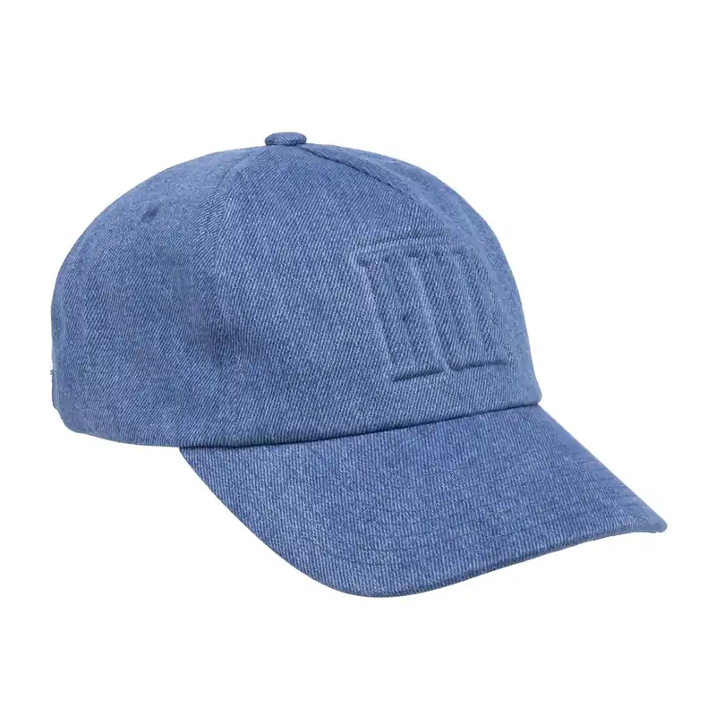 HUF Marka Denim 6 Panel Strapback Hat Blue