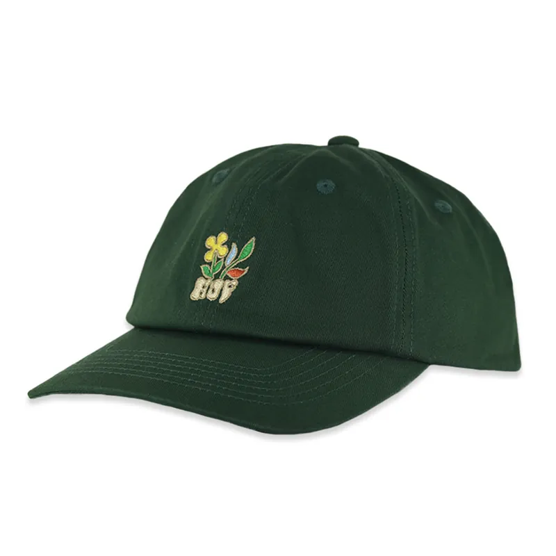 HUF Bloom CV Adjustable Snapback Hat Hunter Green