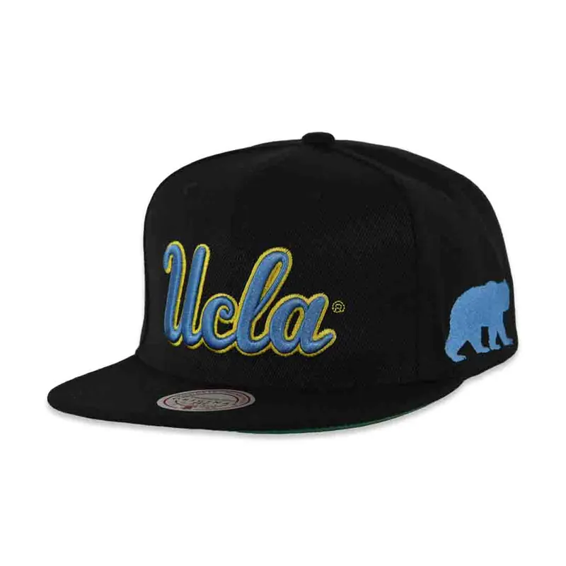 Mitchell & Ness UCLA Bruins Triple Play Snapback Hat Black