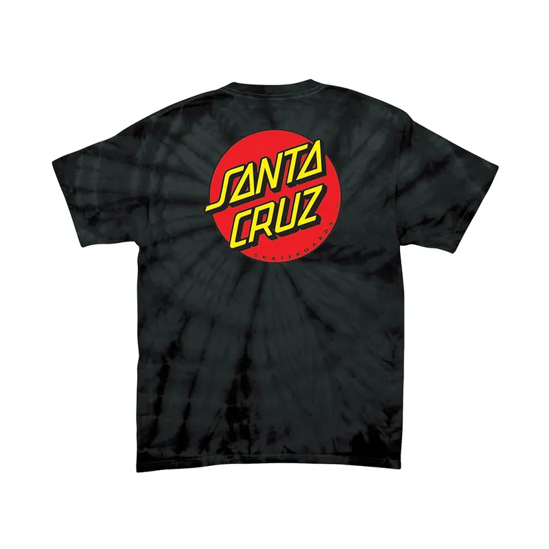 Santa Cruz Classic Dot Short Sleeve T-Shirt Spider Black