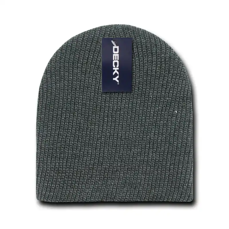 Decky Cuffless Beanie Heather Charcoal