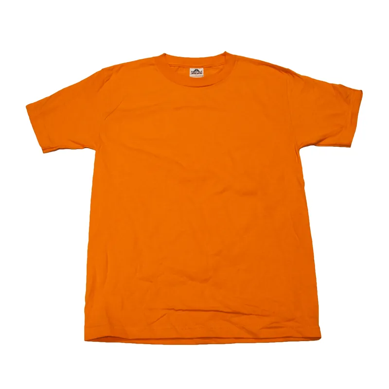 Plain Short Sleeve T-Shirt Orange
