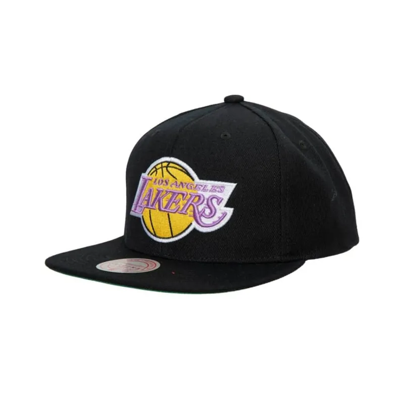 Mitchell & Ness Los Angeles Lakers Top Spot Snapback Hat Black