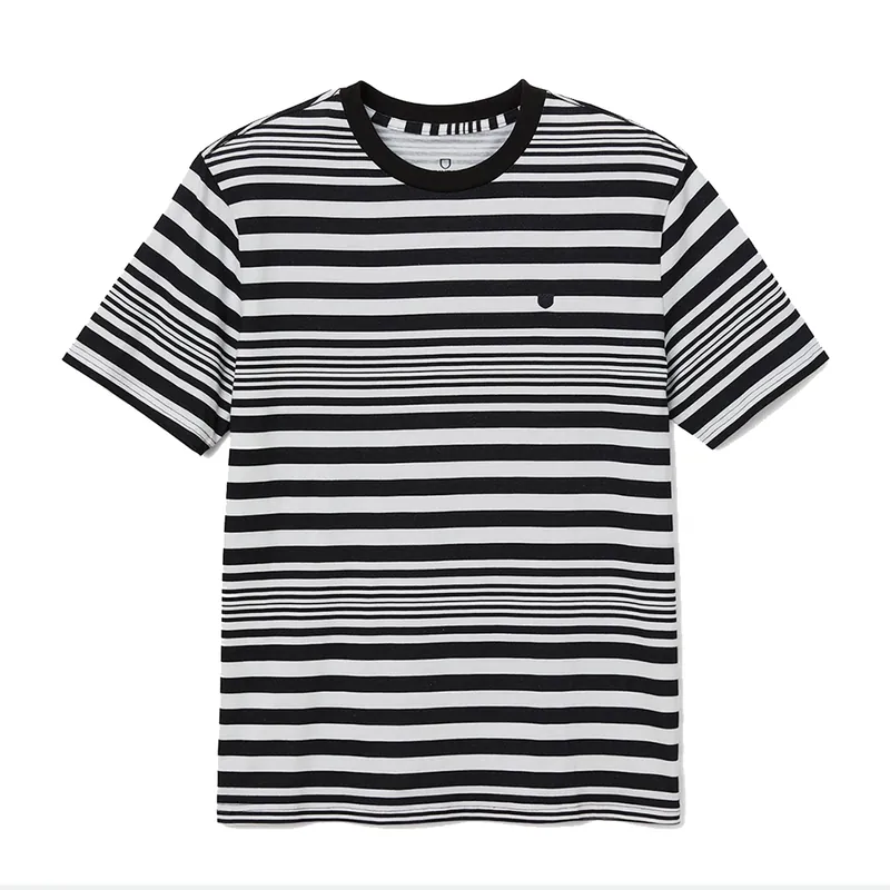 Brixton Hilt Short Sleeve Knit Black White
