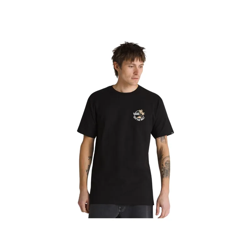 Vans Classic Mini Dual Palm II Short Sleeve T-Shirt Black Apricot
