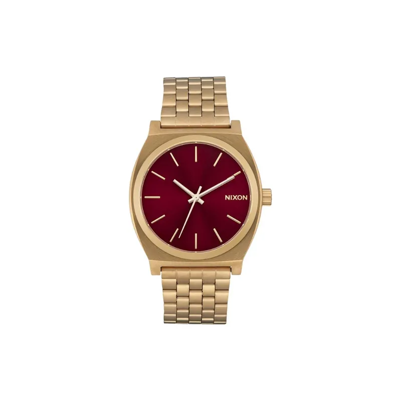Nixon Time Teller Watch Gold Oxblood Sunray