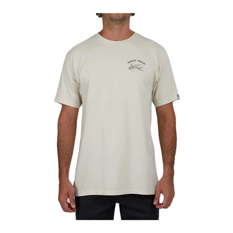 Salty Crew Blue Kamikaze Premium Short Sleeve T-Shirt Bone White
