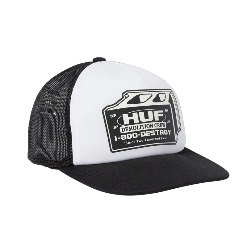 HUF Demolition Crew Trucker Adjustable Hat Black