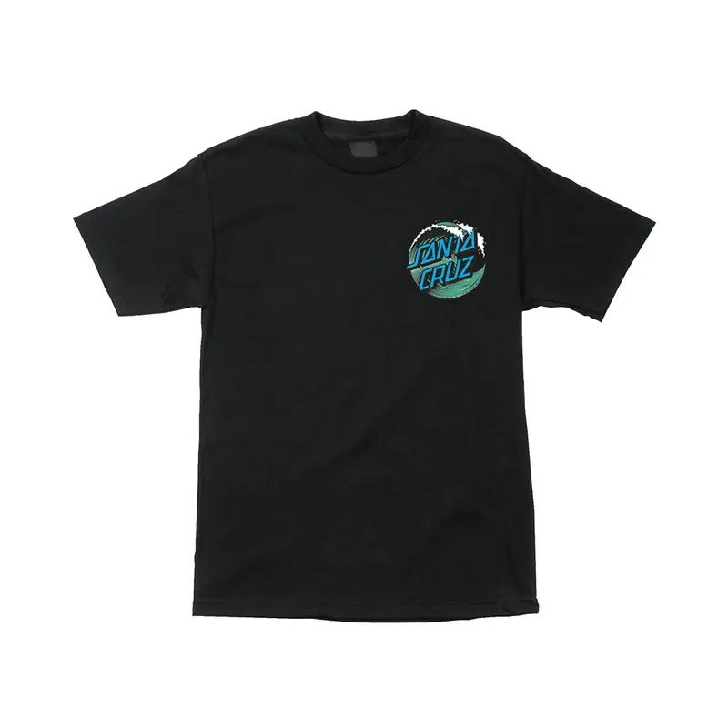 Santa Cruz Wave Dot Heavyweight Short Sleeve T-Shirt Black