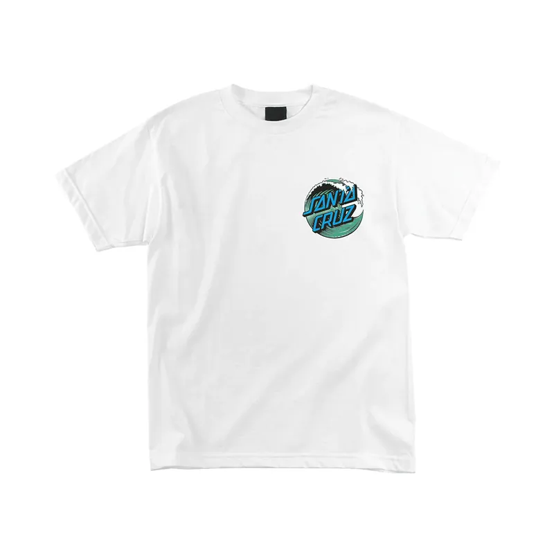 Santa Cruz Wave Dot Heavyweight Short Sleeve T-Shirt White