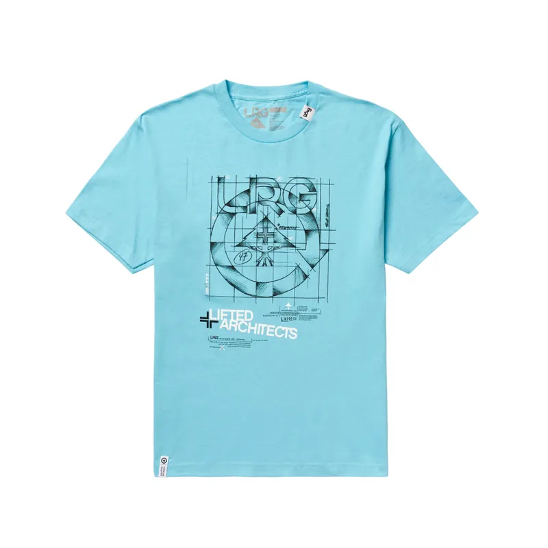 LRG Lifted Architects Short Sleeve T-Shirt Pacific Blue