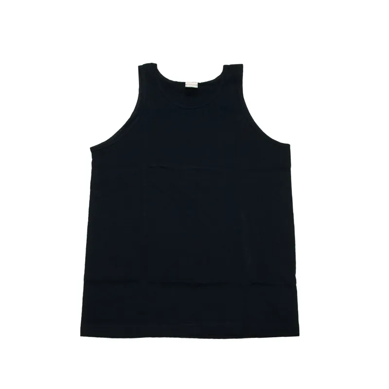 Plain Tank Top Shirt Navy - AAA Alstyle