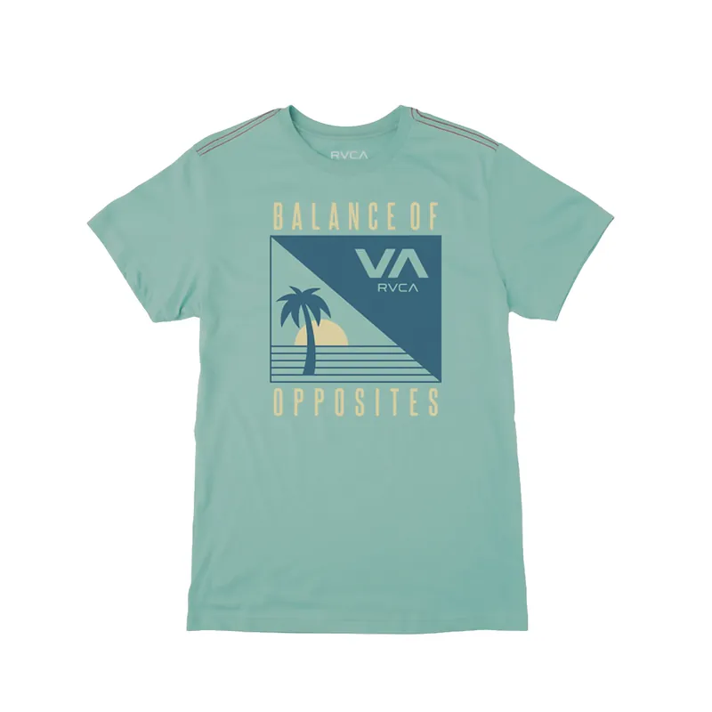 RVCA Kingstown Short Sleeve T-Shirt Nile Blue