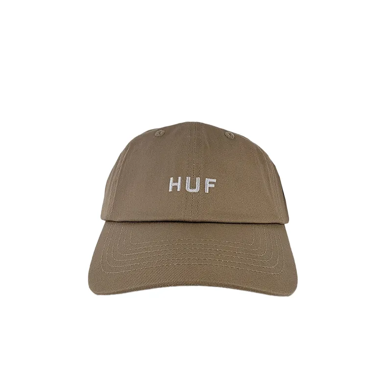 HUF Set OG CV Adjustable 6 Panel Snapback Hat Biscuit