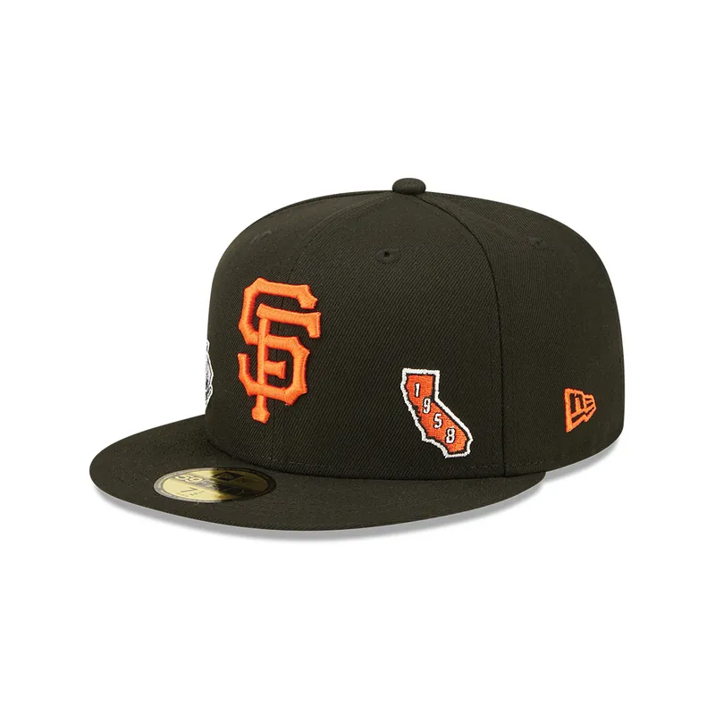 New Era 59Fifty San Francisco Giants Identity Fitted Hat Black - Collections