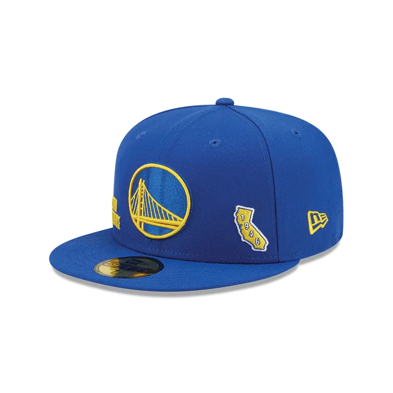 New Era 59Fifty Golden State Warriors Identity Fitted Hat Royal Blue - Collections