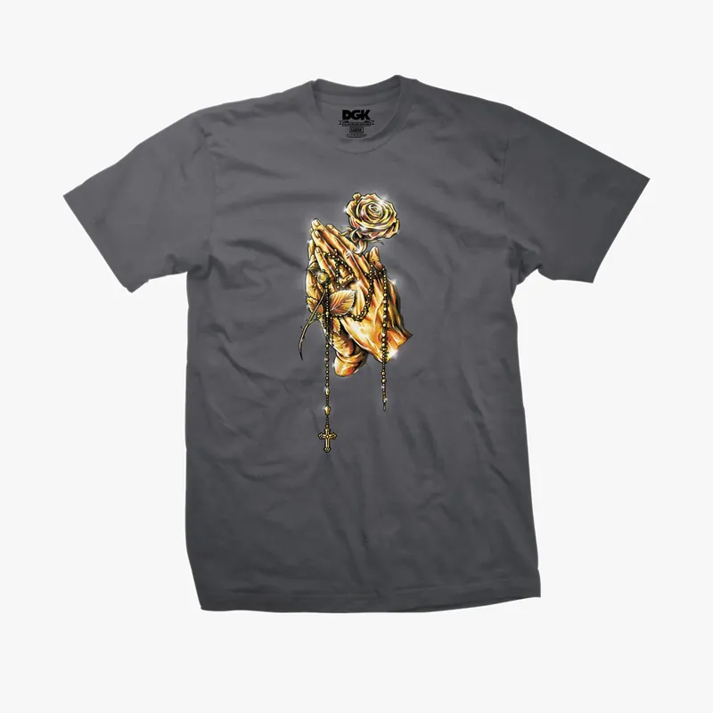 DGK Golden Blessings Short Sleeve T-Shirt Charcoal
