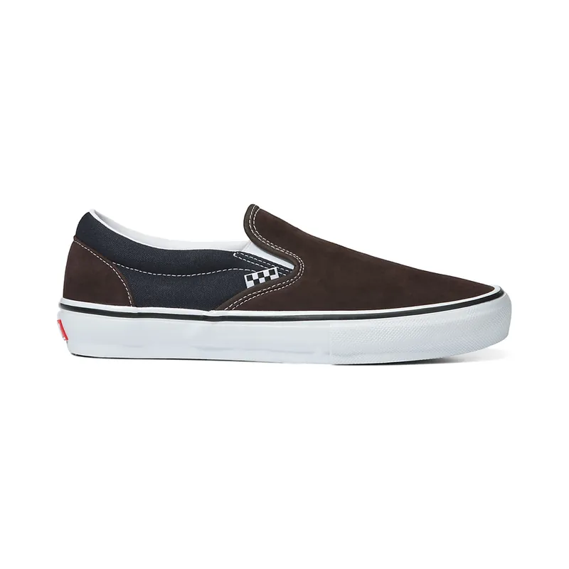 Vans Skate Slip-On Dark Brown Navy
