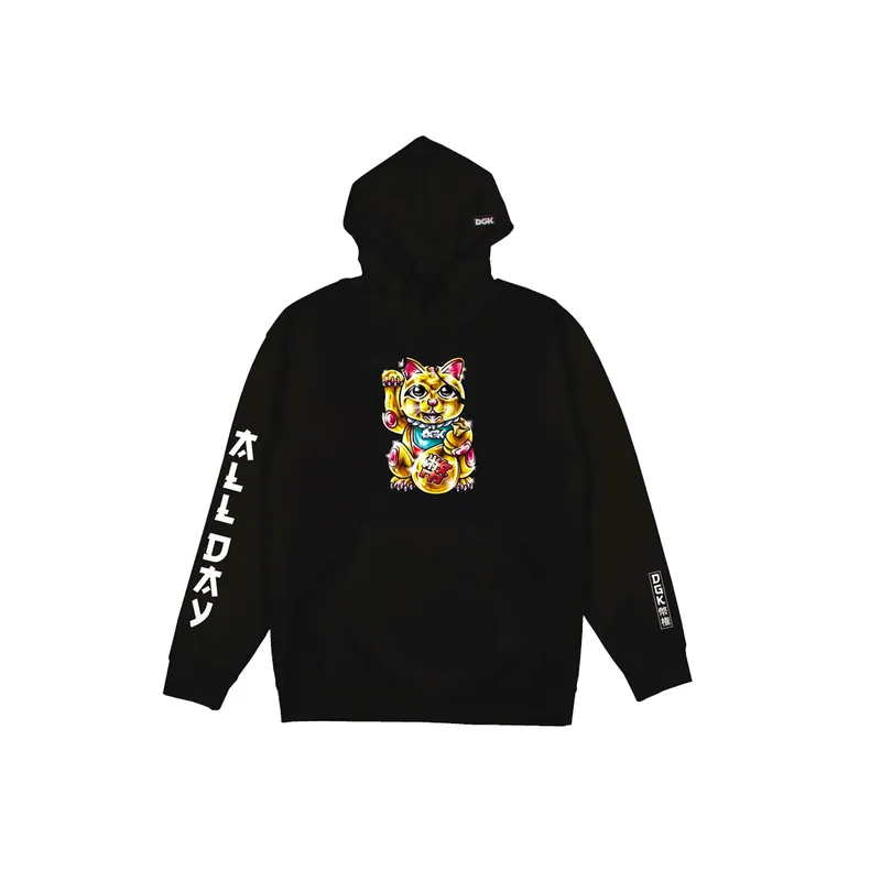 DGK Golden Cat Hooded Fleece Black