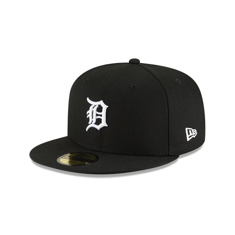 New Era 59Fifty Detroit Tigers Fitted Hat Black White