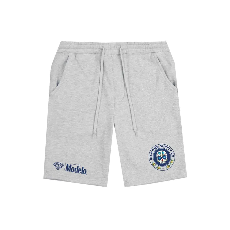 Diamond X Modelo Sugar Skull Short Heather Grey - Diamond Supply Co