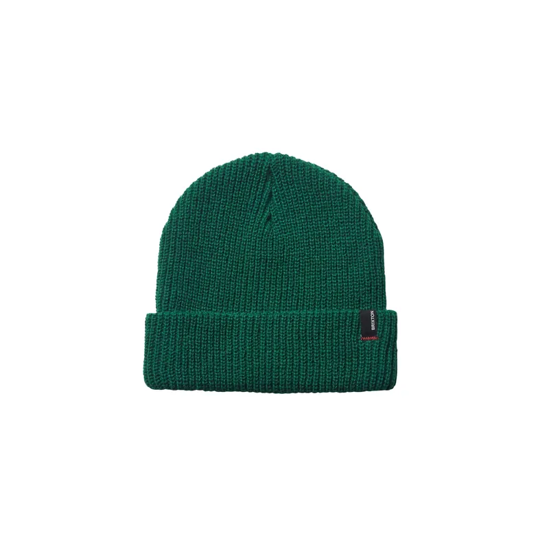 Brixton Heist Beanie Hunter Green Red
